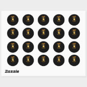 Sticker Rond Carlins et non drogues (Feuille)