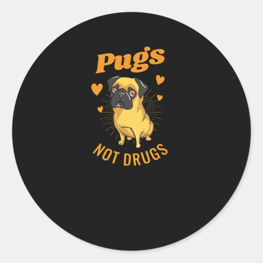 Sticker Rond Carlins et non drogues (Devant)