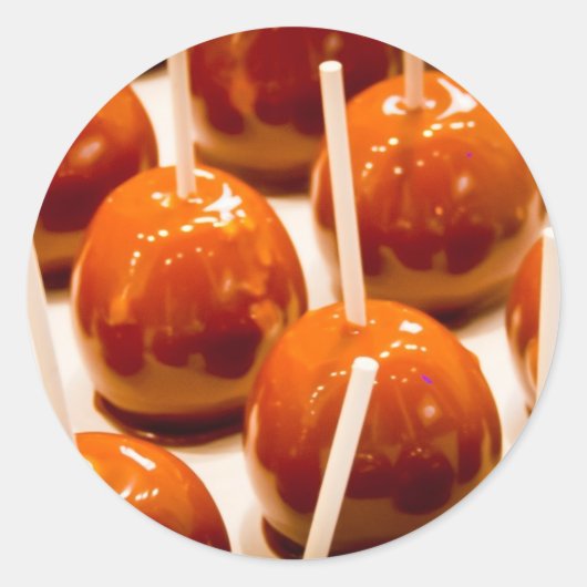 Sticker Rond Carmel Apple (Devant)
