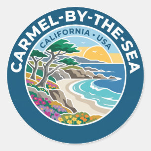 Sticker Rond Carmel-by-the-Sea États-Unis