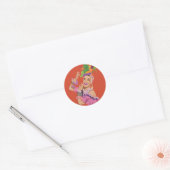 Sticker Rond Carmen Miranda (Enveloppe)