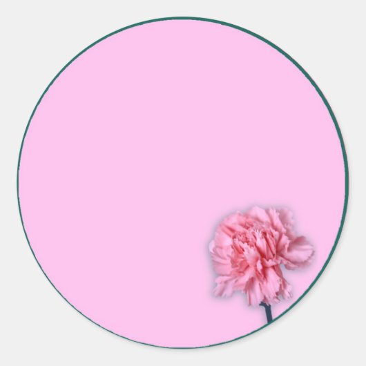 Sticker Rond Carnation (Devant)