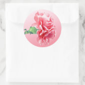 Sticker Rond Carnation rose (Sac)