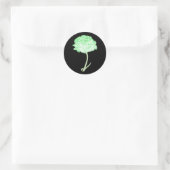 Sticker Rond Carnation verte (Sac)