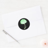 Sticker Rond Carnation verte (Enveloppe)
