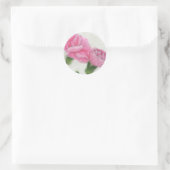 Sticker Rond Carnations roses 3 (Sac)