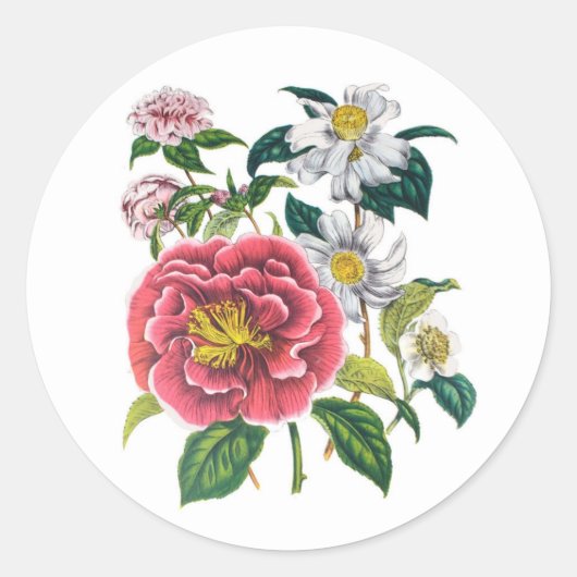 Sticker Rond Carnaval des fleurs (Devant)