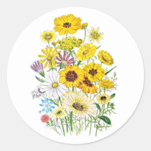 Sticker Rond Carnaval des fleurs