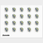 Sticker Rond Carnaval des fleurs (Feuille)