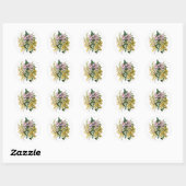 Sticker Rond Carnaval des fleurs (Feuille)