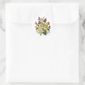 Sticker Rond Carnaval des fleurs (Sac)
