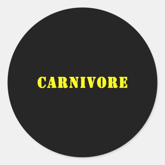 Sticker Rond Carnivore (Devant)