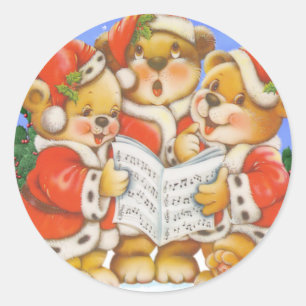 Sticker Rond Carol Bears - Feuille d'autocollants