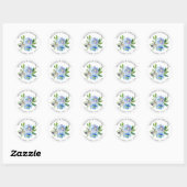 Sticker Rond Carolina | Mariage floral sauvage (Feuille)