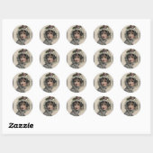 Sticker Rond Caroline (Feuille)