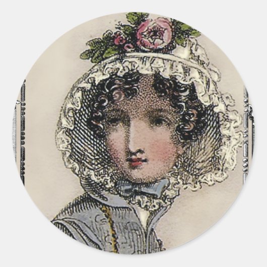Sticker Rond Caroline (Devant)
