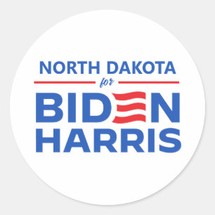 Sticker Rond Caroline du Nord pour Biden Harris