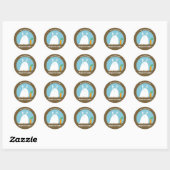 Sticker Rond Carotte (Feuille)