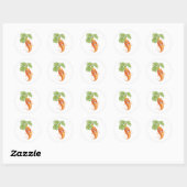 Sticker Rond carotte (Feuille)