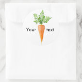Sticker Rond Carotte aux feuilles (Sac)
