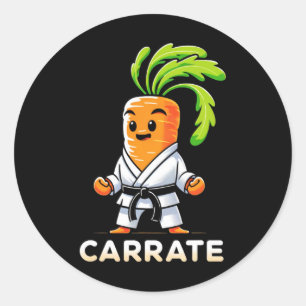 Sticker Rond Carotte Carotte Carotte Carotte carnée Carotte Car