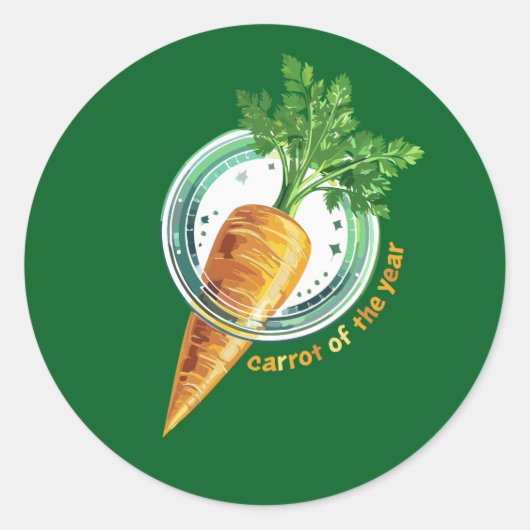 Sticker Rond 🥕 carotte de l'année (Devant)