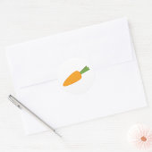 Sticker Rond Carotte orange légume