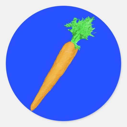 Sticker Rond Carotte peinte (Devant)