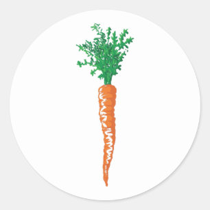 Sticker Rond Carotte simple mignonne Conception de Pâques