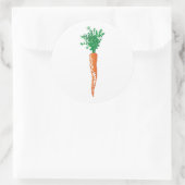 Sticker Rond Carotte simple mignonne Conception de Pâques (Sac)