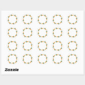 Sticker Rond Carottes (Feuille)