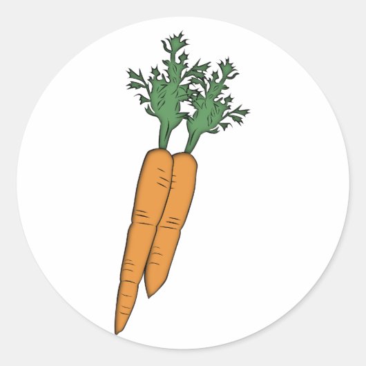 Sticker Rond Carottes (Devant)