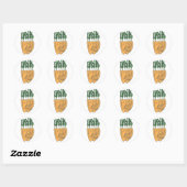 Sticker Rond Carottes (Feuille)
