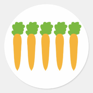 Sticker Rond carottes alignées