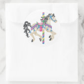 Sticker Rond Carousel/ Joyeux Parcours pour les enfants ! (Sac)