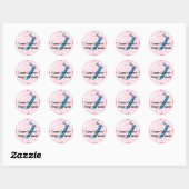 Sticker Rond Carpe Crochet (Feuille)