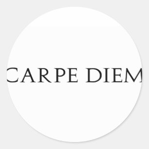 Sticker Rond Carpe Diem
