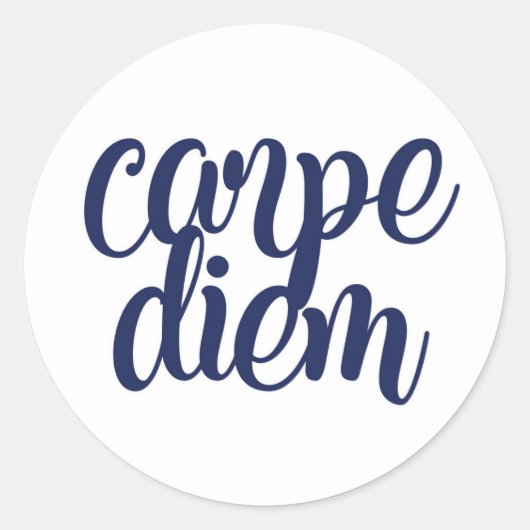 Sticker Rond Carpe Diem (Devant)