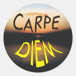 STICKER ROND CARPE DIEM