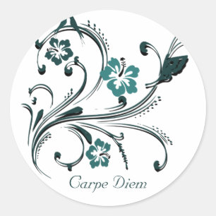 Sticker Rond Carpe Diem