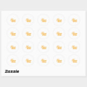 Sticker Rond Carpe Diem Sunrise Premium (Feuille)