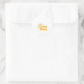 Sticker Rond Carpe Diem Sunrise Premium (Sac)
