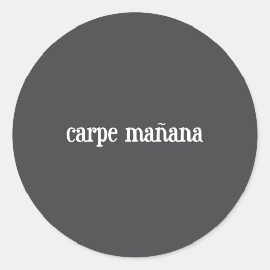 Sticker Rond Carpe Manana (Devant)