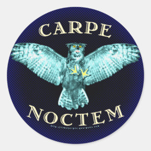 Sticker Rond Carpe Noctem