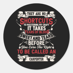 Sticker Rond Carpentier