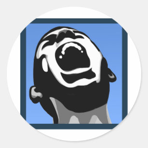 Sticker Rond Carré de cris