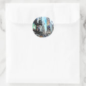 Sticker Rond Carré horaire (Sac)