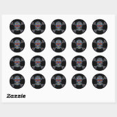 Sticker Rond Carreau 1 (Feuille)