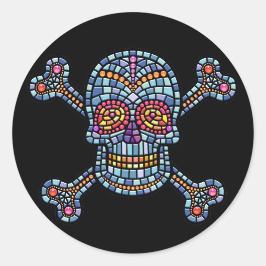 Sticker Rond Carreau 1 (Devant)