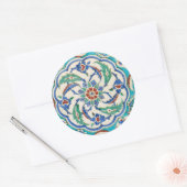 Sticker Rond carreau d'iznik (Enveloppe)